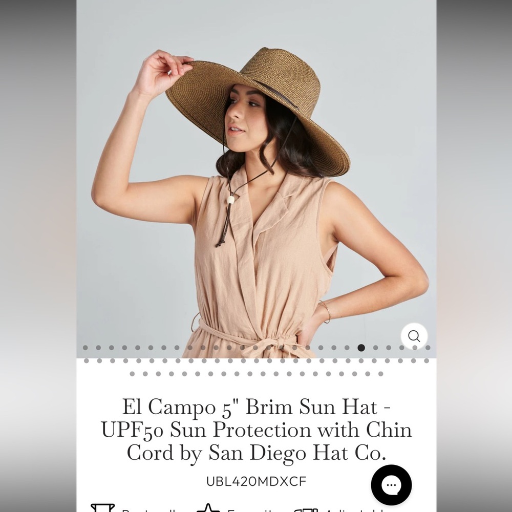 San Diego Hat Company El Campo Sun Hat - Brown